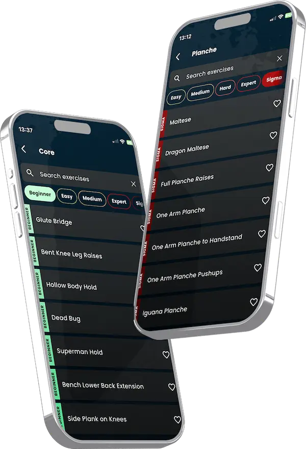 Exercises Screenshot