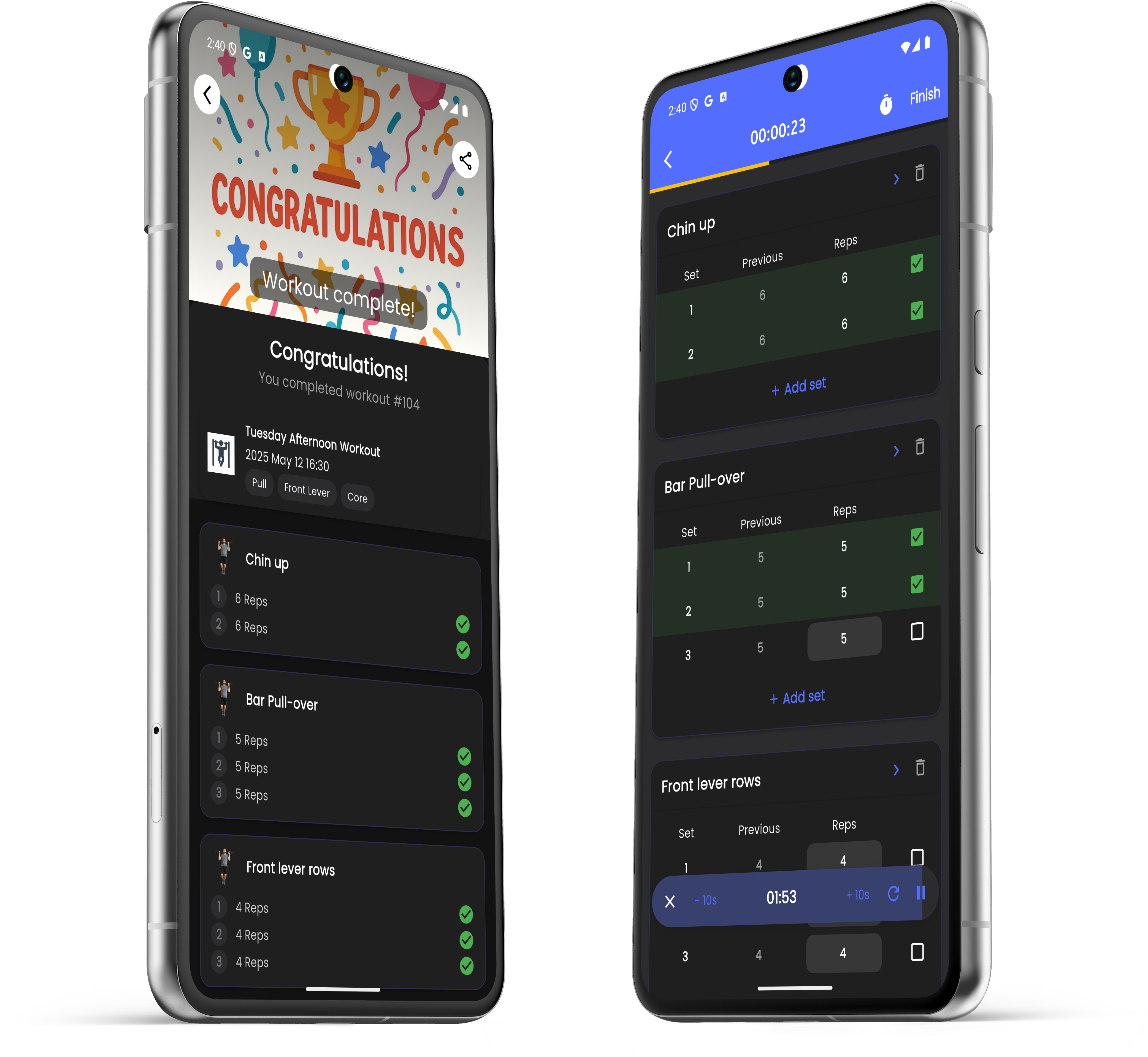 Workout Logger Screenshot