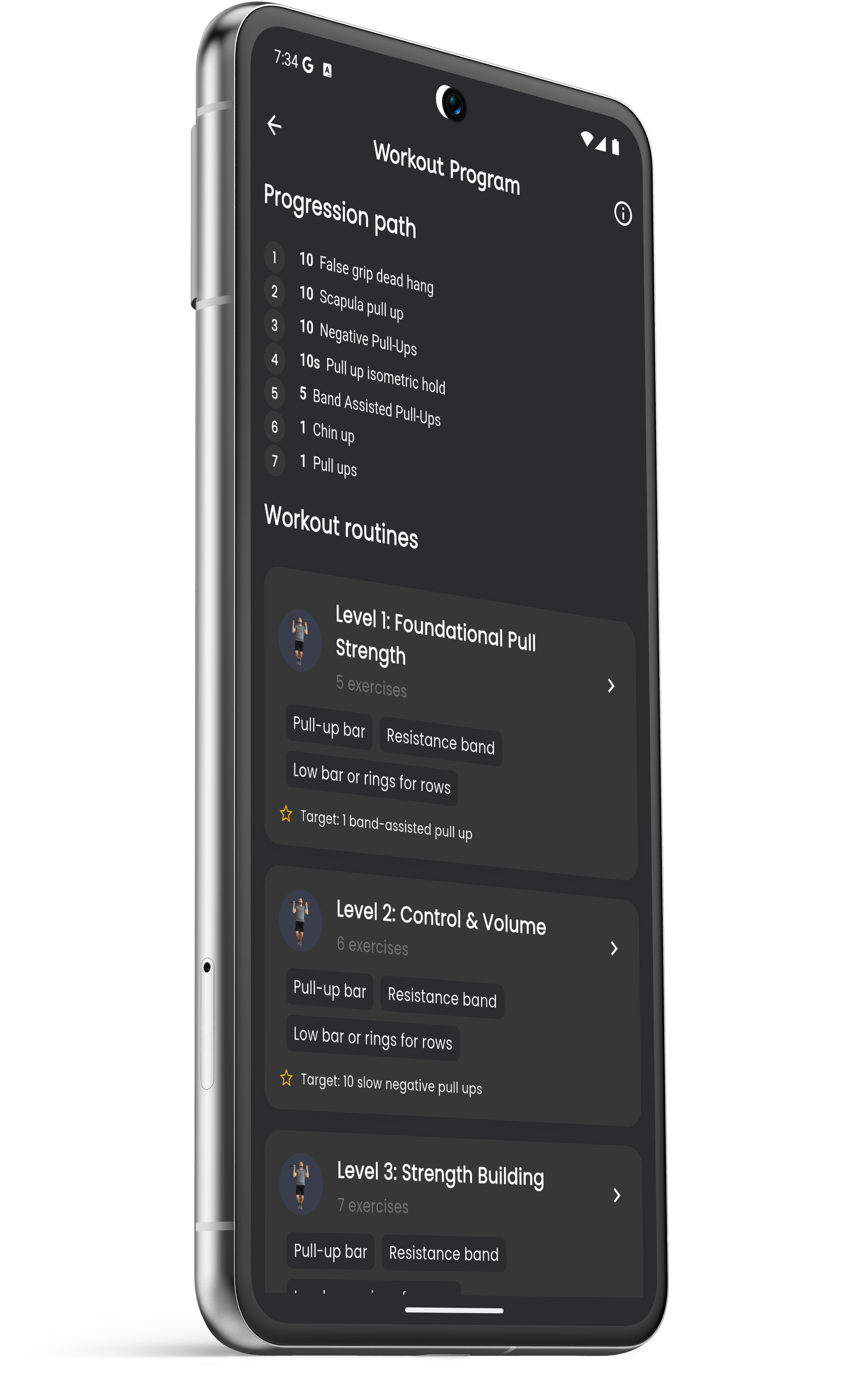 Custom Workout Builder Screenshot